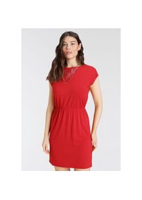 Laura Scott Jerseykleid, mit Spitze - NEUE FARBEN rot 42 N-Gr Feminines Sommerkleid von Laura Scott