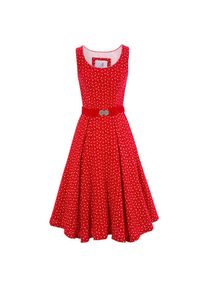 Turi Landhaus Trachtenkleid, (2 tlg.), Damen, inklusive G&uuml;rtel mit Metallschlie&szlig;e rot 36 N-Gr Kleid mit floralem Dessin und elastischem Stoffg&uuml;rtel...