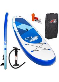 F 2 F2 Inflatable SUP-Board &raquo;Prime blue&laquo;, (Set, 3 tlg.) blau Wassersportboards
