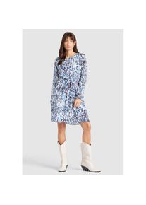 Khujo Chiffonkleid &raquo;Kleid MEDUSA&laquo;, aus Chiffon mit Volants blau XL Normalgr&ouml;&szlig;en blau-gemustert Regular Fit