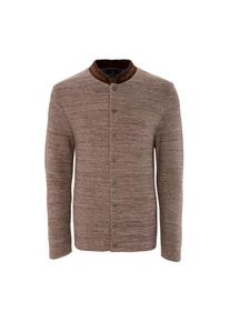 Turi Landhaus Trachtenweste, Herren, mit Zierkn&ouml;pfen braun 46 Strickkacke mit Stehkragen