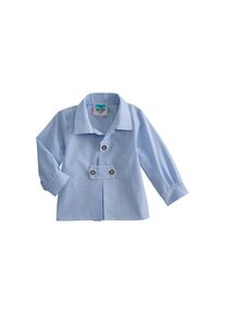 Turi Landhaus Trachtenhemd, in Karooptik blau 68 N-Gr hellblau Schlupfhemd &raquo;Pfoad&laquo; langarm