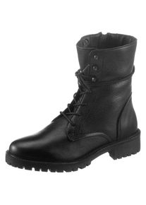 Geox Schn&uuml;rstiefel &raquo;Hoara&laquo;, mit Innenrei&szlig;verschluss schwarz 41 Klassischer Stiefel mit Schn&uuml;rung