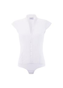 Turi Landhaus Blusenbody, Damen, mit Lurexeffekten wei&szlig; 36 N-Gr Trachtenbody mit Lurexeffekten