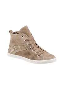 Spieth & Wensky SPIETH & WENSKY Schn&uuml;rschuh, Damen, mit dekorativer Stickerei beige 36 natur Sportlicher Trachtenschuh in Kn&ouml;chelh&ouml;he