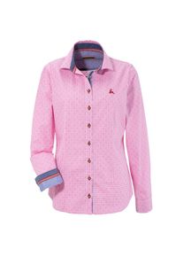 OS-Trachten Trachtenbluse, Damen, im Karo-Design pink 36 Feminine Bluse mit modernem Karo