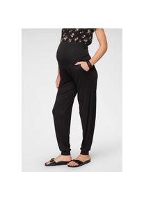 Neun Monate Umstandsharemshose &raquo;Powered by Flashlights&laquo;, mit hoher Leibh&ouml;he schwarz 36/38 N-Gr Neun Monate Umstand Haremshose