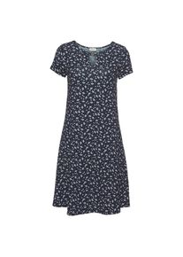 Boysen's BOYSEN'S Jerseykleid, in leichter A-Form blau 38 N-Gr marine,wollwei&szlig;,bedruckt ( Jerseykleid aus nachhaltigem Material) Sommerliches Jerseykleid...