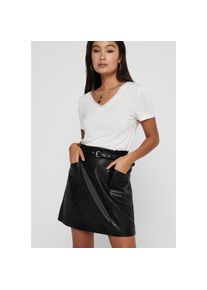 Only Lederimitatrock &raquo;ONLHEIDI FAUX LEATHER SKIRT OTW NOOS&laquo; schwarz XL (42) Black Minirock von Only aus weichem Lederimitat