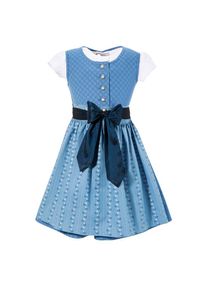 Turi Landhaus Dirndl, (3 tlg.), mit feinem Blumenmuster blau 74 N-Gr Angenehme Baumwollqualit&auml;t