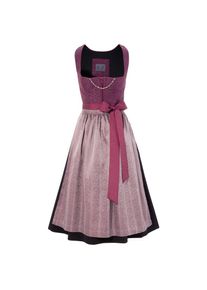 Turi Landhaus Dirndl, Damen, midi mit Zierkette lila 34 N-Gr
