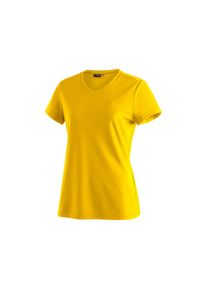 Maier Sports Funktionsshirt &raquo;Trudy&laquo;, Damen T-Shirt, Kurzarmshirt f&uuml;r Wandern und Freizeit gelb 38 Funktionales T-Shirt mit V-Ausschnitt und hohem...