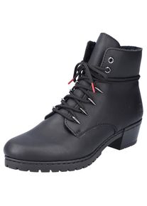 Rieker Winterstiefelette, mit Schn&uuml;rung am Schaft schwarz 36 Elegante Stiefelette mit Rei&szlig;verschluss innen