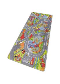 Hanse Home Kinderteppich &raquo;Smart City&laquo;, rechteckig, 0, 65 mm H&ouml;he, Robust Stra&szlig;en Spielunterlage, Kurzflor, Strapazierf&auml;hig, Pflegeleicht bunt...