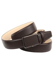 Anthoni Crown Lederg&uuml;rtel, Stufenlose Lederg&uuml;rtel f&uuml;r gehobene Outfits braun G&uuml;rtel