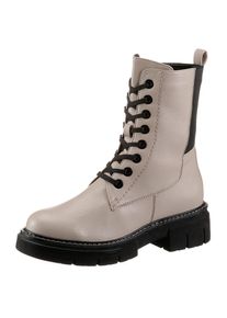 Marco Tozzi Schn&uuml;rstiefelette, mit Stretcheinsatz wei&szlig; 38 offwhite Stiefelette mit Innenrei&szlig;verschluss und Feel-Me Ausstattung