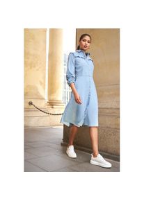 Laura Scott Jeanskleid, mit R&uuml;schen-Details blau 48 N-Gr mid-blue Feminines Kleid von Laura Scott