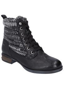 Josef Seibel Schn&uuml;rstiefelette &raquo;SANJA 17&laquo;, mit Strickschaft schwarz 42 schwarz-kombiniert Modische Stiefelette mit Innenrei&szlig;verschluss, leicht zum...