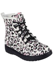 Skechers Kids Schn&uuml;rstiefel &raquo;GRAVLEN - TOTALLY WILD&laquo;, mit Rei&szlig;verschluss pink 38 wei&szlig;-pink-leo Stiefel mit Animal-Print