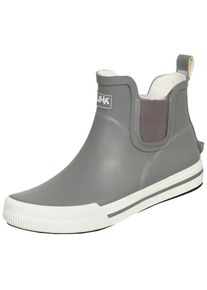 SALIHA Gummistiefel &raquo;Damen-Halbstiefel Momo grau/wei&szlig;&laquo; grau 37 Grau-Wei&szlig; K&auml;lteisolierte Einlegesohle