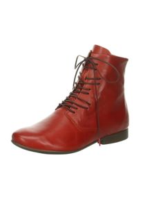 Think! Schn&uuml;rstiefelette &raquo;Guad 2&laquo;, im zeitlosen Look rot 39 rostrot Stiefelette mit zus&auml;tzlichem Innenrei&szlig;verschluss