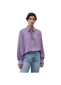 Marc O'Polo MARC O'POLO Langarmbluse &raquo;aus softem Baumwoll-Satin&laquo; lila 34 Volumen Schlupf-Bluse