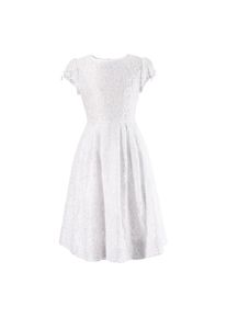 Turi Landhaus Trachtenkleid, aus Spitze mit Satinband wei&szlig; 140 N-Gr Angeschnittener &Auml;rmel mit Gummizug und kleiner Masche