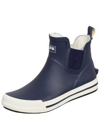 SALIHA Gummistiefel &raquo;Damen-Halbstiefel Momo dunkelblau/wei&szlig;&laquo; blau 37 dunkelblau-wei&szlig; Anziehilfe