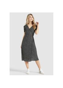 Khujo Blusenkleid &raquo;Kleid PORGY&laquo;, aus leichter Viskose mit Unterrock schwarz-wei&szlig; XL Normalgr&ouml;&szlig;en Schwarz-Wei&szlig; gepunktet Leichte Viskose