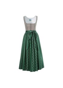 Turi Landhaus Dirndl, (2 tlg.), Damen, lang mit traditionellem Bl&uuml;mchendruck gr&uuml;n 36 N-Gr Kleider