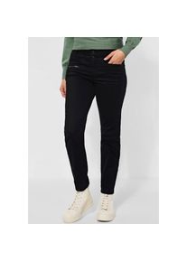 Street One R&ouml;hrenhose &raquo;Style Yulius&laquo;, in Satin Optik schwarz 44 L&auml;nge 30 Black Damenhose von Street One