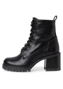 Tamaris Schn&uuml;rstiefelette, mit zus&auml;tzlichem Innenrei&szlig;verschluss schwarz 39 Trendige Stiefelette mit Profilsohle