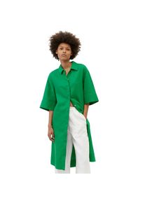 Marc O'Polo MARC O'POLO Blusenkleid &raquo;aus reinem Leinen&laquo; gr&uuml;n 42 Normalgr&ouml;&szlig;en Aus reinem Leinen