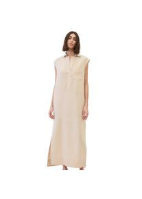 Marc O'Polo MARC O'POLO Blusenkleid &raquo;aus reinem Leinen&laquo; beige 40 Normalgr&ouml;&szlig;en Im Regular Fit