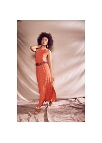 Laura Scott Maxikleid, mit Retromuster - NEUE KOLLEKTION rot 38 N-Gr retro Kleid von Laura Scott