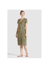 Khujo Blusenkleid &raquo;Kleid PORGY&laquo;, aus leichter Viskose mit Unterrock gelb XL Normalgr&ouml;&szlig;en Schwarz-Gelb gebl&uuml;mt Leichte Viskose