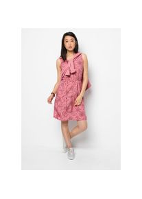 Jack Wolfskin Sommerkleid &raquo;TIOGA ROAD PRINT DRESS&laquo; rosa XL (46) Normalgr&ouml;&szlig;en rauchrosa-gemustert Kleid f&uuml;r Reise und Alltag
