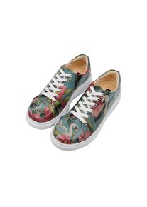 DOGO Plateausneaker &raquo;Eye Candy & Soul Food&laquo;, Vegan blau 37 Handgefertigt