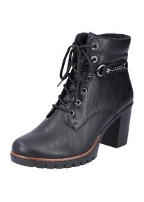 Rieker Winterstiefelette, mit schicker Zierkette schwarz 36 Elegante Stiefelette Mit Rei&szlig;verschluss und Schn&uuml;rung