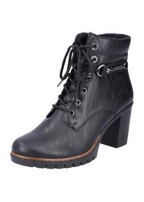 Rieker Winterstiefelette, mit schicker Zierkette schwarz 41 Elegante Stiefelette Mit Rei&szlig;verschluss und Schn&uuml;rung
