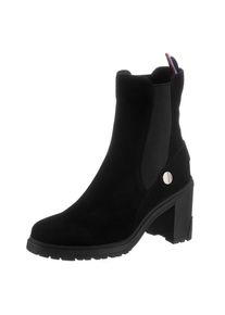 Tommy Hilfiger Chelseaboots &raquo;OUTDOOR HIGH HEEL BOOT&laquo;, mit Zierriegel schwarz 38 Chelsesaboots mit praktischer Anziehlasche