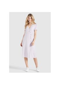 Khujo Blusenkleid &raquo;Kleid PORGY&laquo;, aus leichter Viskose mit Unterrock lila XL Normalgr&ouml;&szlig;en Flieder-Wei&szlig; gepunktet Leichte Viskose