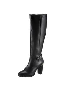 Tommy Hilfiger Stiefel &raquo;BELT HIGH HEEL LONGBOOT&laquo;, mit goldfarbenen Details, in schmaler Form schwarz 41 Stiefel mit kurzem Innenrei&szlig;verschluss