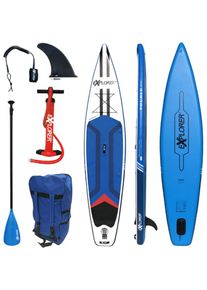 EXPLORER Inflatable SUP-Board &raquo;Tourer&laquo;, (6 tlg., mit Paddel, Pumpe und Transportrucksack) bunt