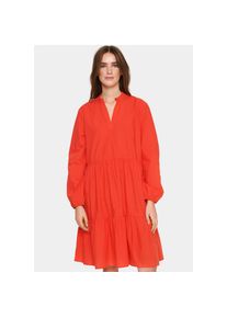 Saint Tropez Sommerkleid &raquo;LouiseSZ Dress&laquo;, mit Volant rot M (38) N-Gr Hibiscus Sommerliches Kleid von Saint Tropez