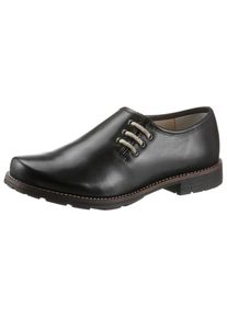 Hirschkogel Schn&uuml;rschuh, mit seitlicher Schn&uuml;rung schwarz 42 Traditionelle Haferlschuhe