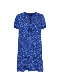 V&eacute;ro Moda VERO MODA Sommerkleid &raquo;VMTIRZA S/S SHORT DRESS WVN&laquo; blau L N-Gr dazzling blue aop tirza S&uuml;&szlig;es Minikleid von VERO MODA