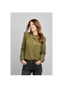 Bugatti Langarmbluse, aus reiner Seide gr&uuml;n 40 oliv Legere Tunika-Bluse