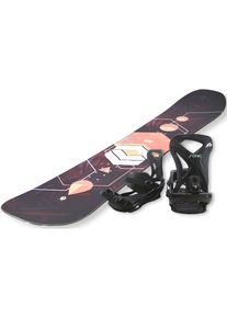 F 2 F2 Snowboard &raquo;FTWO Gipsy woman peach&laquo;, (Set, 2er-Pack), Inkl. Bindung mit Befestigungsmaterialien schwarz