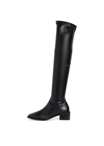 Tamaris Overkneestiefel, mit ANTIshokk-Absatz schwarz 42 Modischer Stiefel mit Rei&szlig;verschluss und XS-Schaft